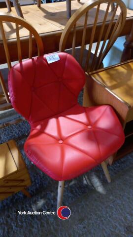Modern red bedroom chair