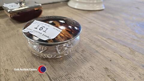 Silver mounted powder pot