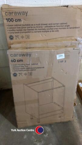 3 x Kitchen Base Units (1 x 1000 , 2 x 600)