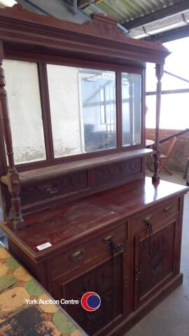 Mirror backed side board/buffet store