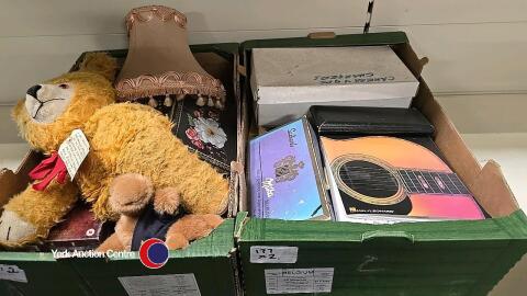 2 x boxes of miscellaneous bric a brac
