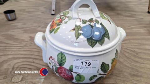Large Port Merion soup bowl with lid