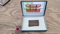 Chinese abacus on marble base in box