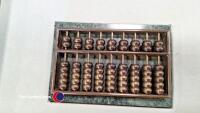 Chinese abacus on marble base in box - 2
