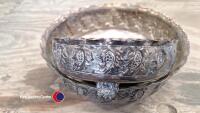 2 ornate sliver plated bowls - 2