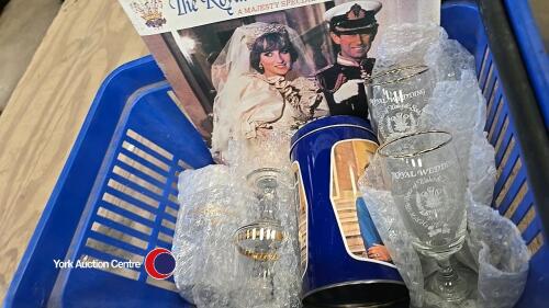Charles and Diana royal wedding items