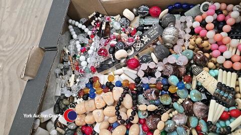 Quantity of bead necklaces including gemstone, African trade beads and Venetian