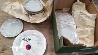 Fine Porcelain tea service including cake plate with handle, immaculate condition