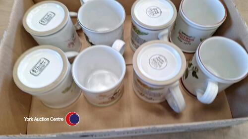 8 x Denby tankard mugs