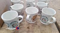 8 x Denby Regions & Counties tankard mugs