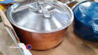 2 x Nacco blue casserole pans - 4