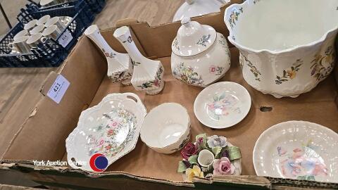 Tray of Aynsley china