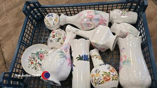Tray of Aynsley china