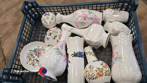 Tray of Aynsley china