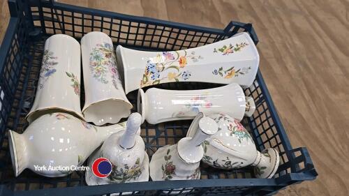 Tray of Aynsley china