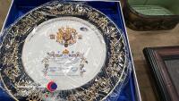 Limited edition Aynsley china boxed Charles and Diana plate