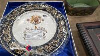 Limited edition Aynsley china boxed Charles and Diana plate - 2