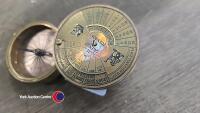 Vintage brass perpetual calendar - 2