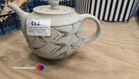 Vintage studio pottery teapot by Chris Aston, Elkersley , Notts - 2
