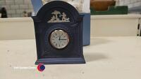 Box of assorted clocks inc Wedgewood, Edinburgh crystal and pointers - 3