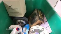 Box of assorted clocks inc Wedgewood, Edinburgh crystal and pointers - 4