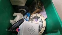 Box of assorted clocks inc Wedgewood, Edinburgh crystal and pointers - 5