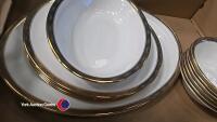 2 boxes of Royal Albert Iona tea & dinner ware and Royal Albert Safari tea set - 2