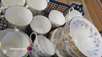 Duchess Travquility coffee set, various Wedgwood white plates and Hornsea tea set including containers - 2