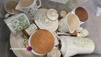 Duchess Travquility coffee set, various Wedgwood white plates and Hornsea tea set including containers - 3