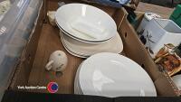 Duchess Travquility coffee set, various Wedgwood white plates and Hornsea tea set including containers - 5