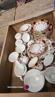 2 boxes of China including Colclough tea set, Shelley and Royal Albert cups & saucers - 2