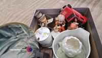 Box of antique and vintage figures, dogs etc - 4