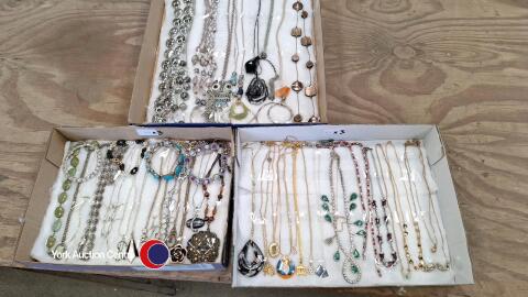 3 x trays of jewellery