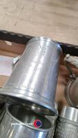 Pewter: 4 x Large tankards, 3 x Goblets, 3 x Beaker, 1 x Small Tankard, 1 x Small Beaker - 3