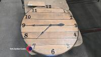 Large oak barrel clock - 2