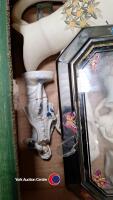 2 x Boxes of mixed ornaments and clocks - 5