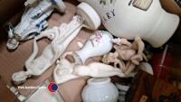 2 x Boxes of mixed ornaments and clocks - 6