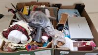 2 x Boxes of mixed household bric a brac