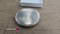 Vintage Hallmarked Stirling silver Compact - 3