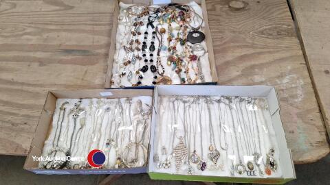 3 x trays of jewellery