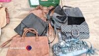 Selection of hand bags & shoulder bags.