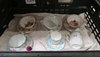 5 x mixed china cups & saucers and a milk jug - 4