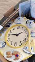 Box of miscellaneous items inc Alfred Meakin pottery and table/bedside lamp - 4