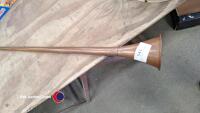 Large copper hunting horn - 2