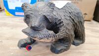 Carved wooden bear - 2