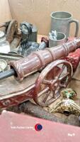 Box of pewter metal ware - 2