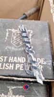 Box of pewter metal ware - 5