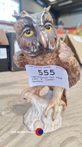 Capodimonte Owl CV99 1969, W. Goebel, Germany