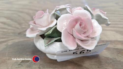 Royal Stratford bone china Pink Flower posy