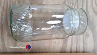 6 x glass storage jars - 2